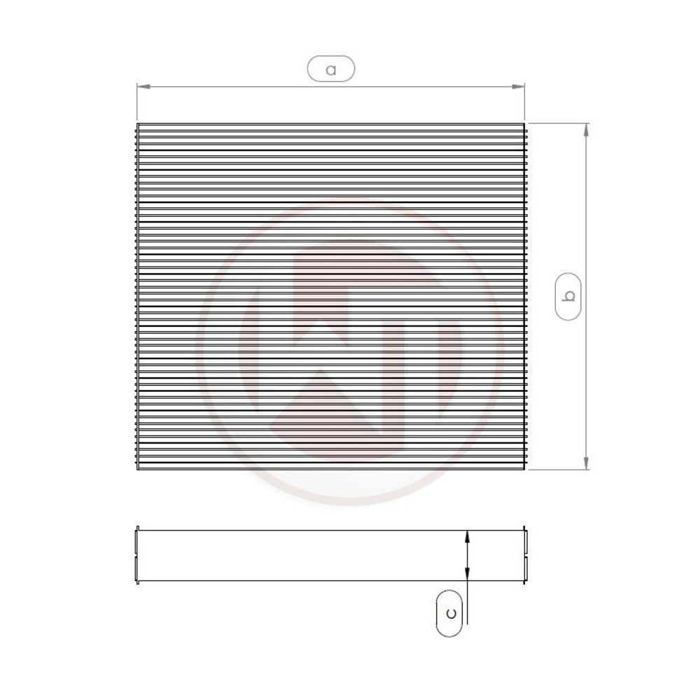 Radiator core 563x468x32 - zdjęcie