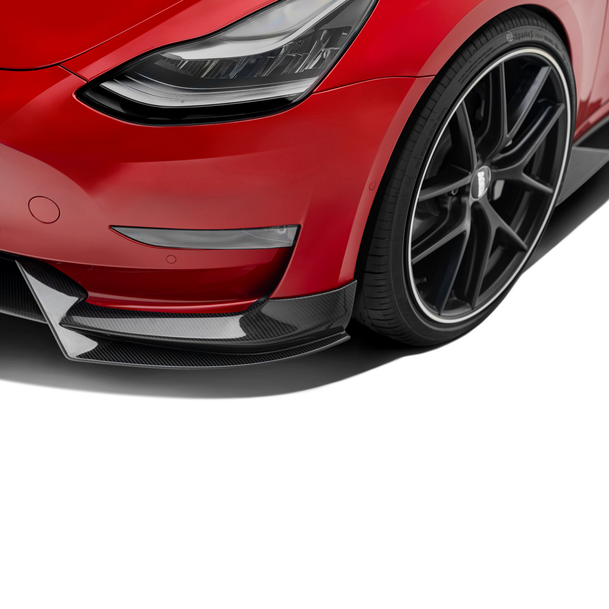 Tesla Model 3 – przedni splitter carbon V1 ADRO