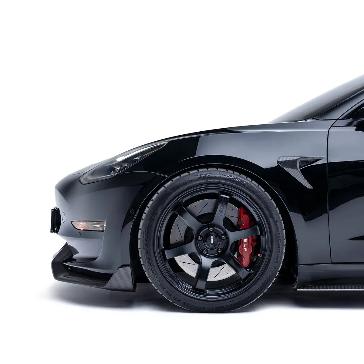 Tesla Model 3 – przedni splitter carbon V2 ADRO