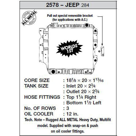 CSF Chłodnica Jeep Wrangler TJ/YJ - zdjęcie 5