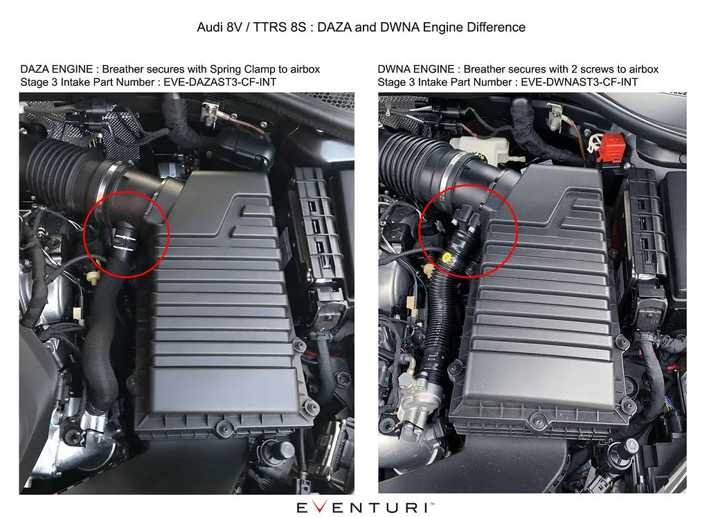 Eventuri Układ dolotowy do silników DAZA i DWNA Audi RS3 Gen 2 / TT RS 8S – EVE-ST38V8S-CF-INT - zdjęcie 29
