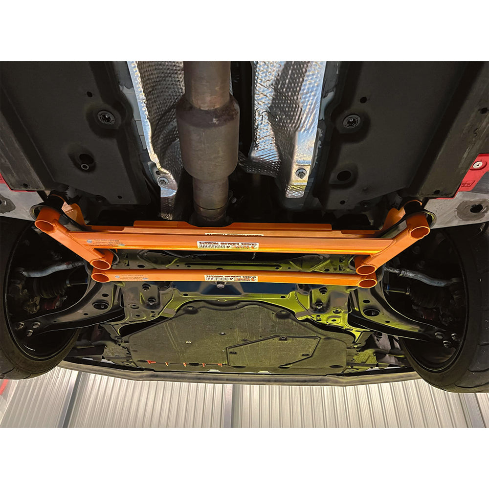 SUMMIT & SWAVE Front Lower Back Big 4 Point Chassis Brace for Toyota Yaris GR (5)