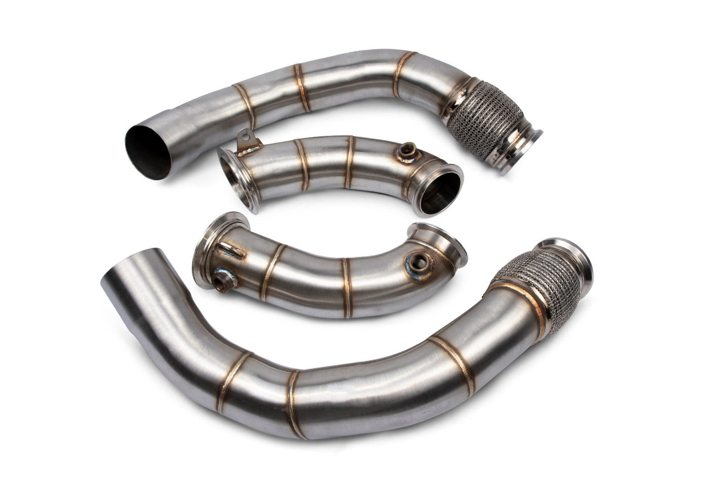VRSF VRSF Racing Downpipes S63R 2018 – 2023 BMW M5 & M8 F90 F91 F92 F93 – 10152050, 10152055 & 10152060 — Primary Race Downpipes