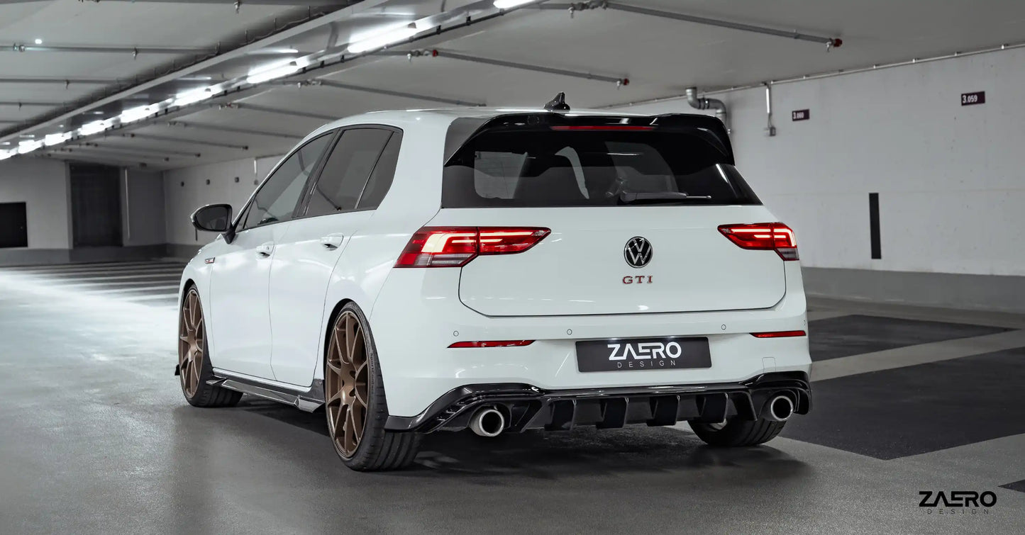 ZAERO DESIGN Dyfuzor tylny VW Golf 8 GTI/Clubsport (2020–2024)