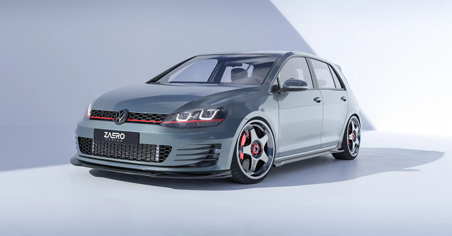 ZAERO DESIGN Splitter przedni VW Golf 7 GTI | GTD (Pre-Facelift)