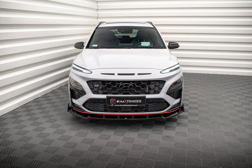 Front Splitter V.2 + Flaps Hyundai Kona N Mk1 Maxton Design