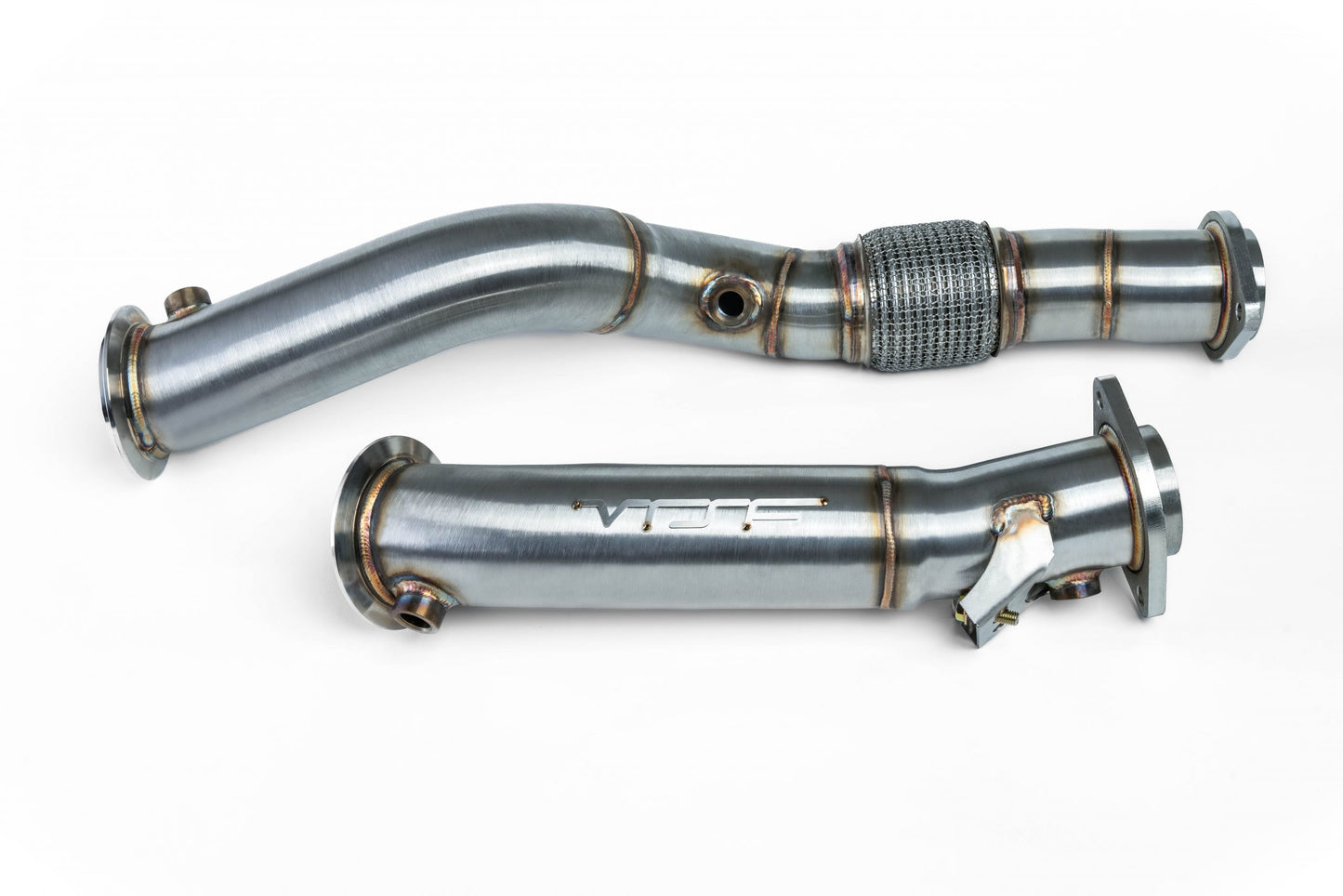 VRSF VRSF Racing Downpipes S58 2020 – 2025 BMW M3 & M4 G80, G82, G83 – 10802058 — Brushed
