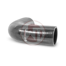 Ø76mm (3) silicone hose 90° bend black - zdjęcie