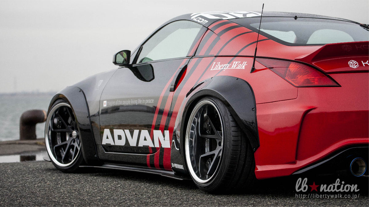 Nissan 350Z (Z33) – bodykit widebody LB-Nation konwersja na 370Z Liberty Walk – zdjęcie 8