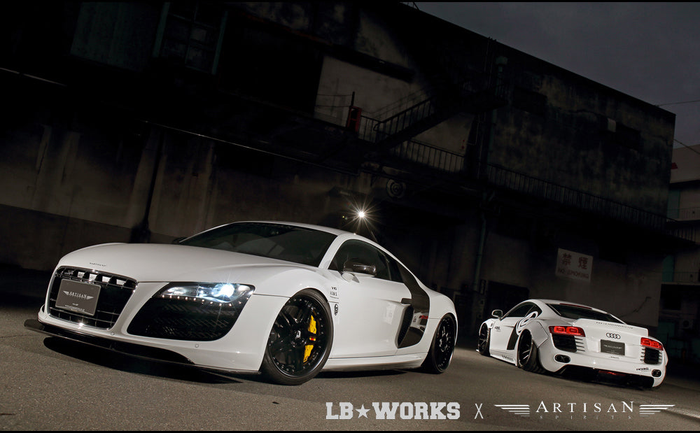 Audi R8 V8 (42) – bodykit widebody LB-WORKS FRP Liberty Walk – zdjęcie 3