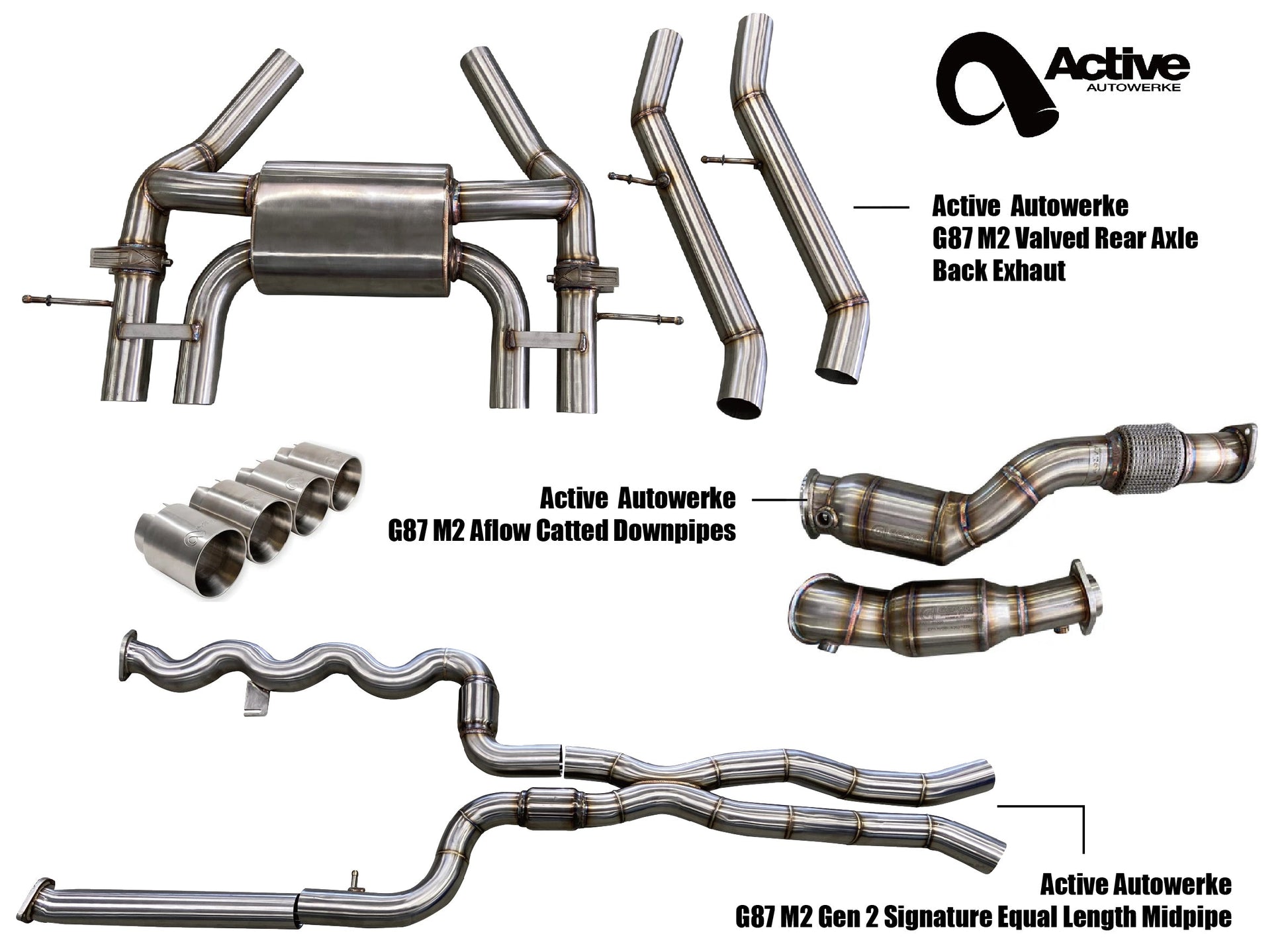 Zestaw wydechowy Active Autowerke BMW G87 M2 (AFlow)