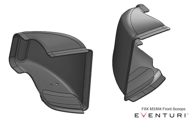 Eventuri Intake System with Sealed Air Ducts BMW M3 F80, M4 F82/83 - EVE-F8XMV2-CF-INT