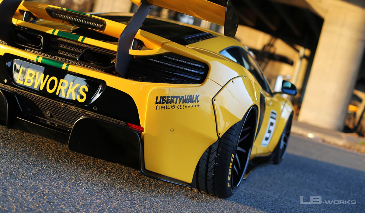 McLaren 650S – bodykit widebody LB-WORKS carbon + skrzydło dry carbon Liberty Walk – zdjęcie 5