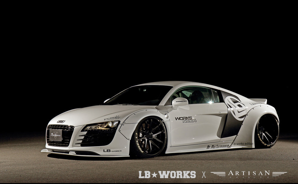Audi R8 V8 (42) – bodykit widebody LB-WORKS FRP Liberty Walk – zdjęcie 1