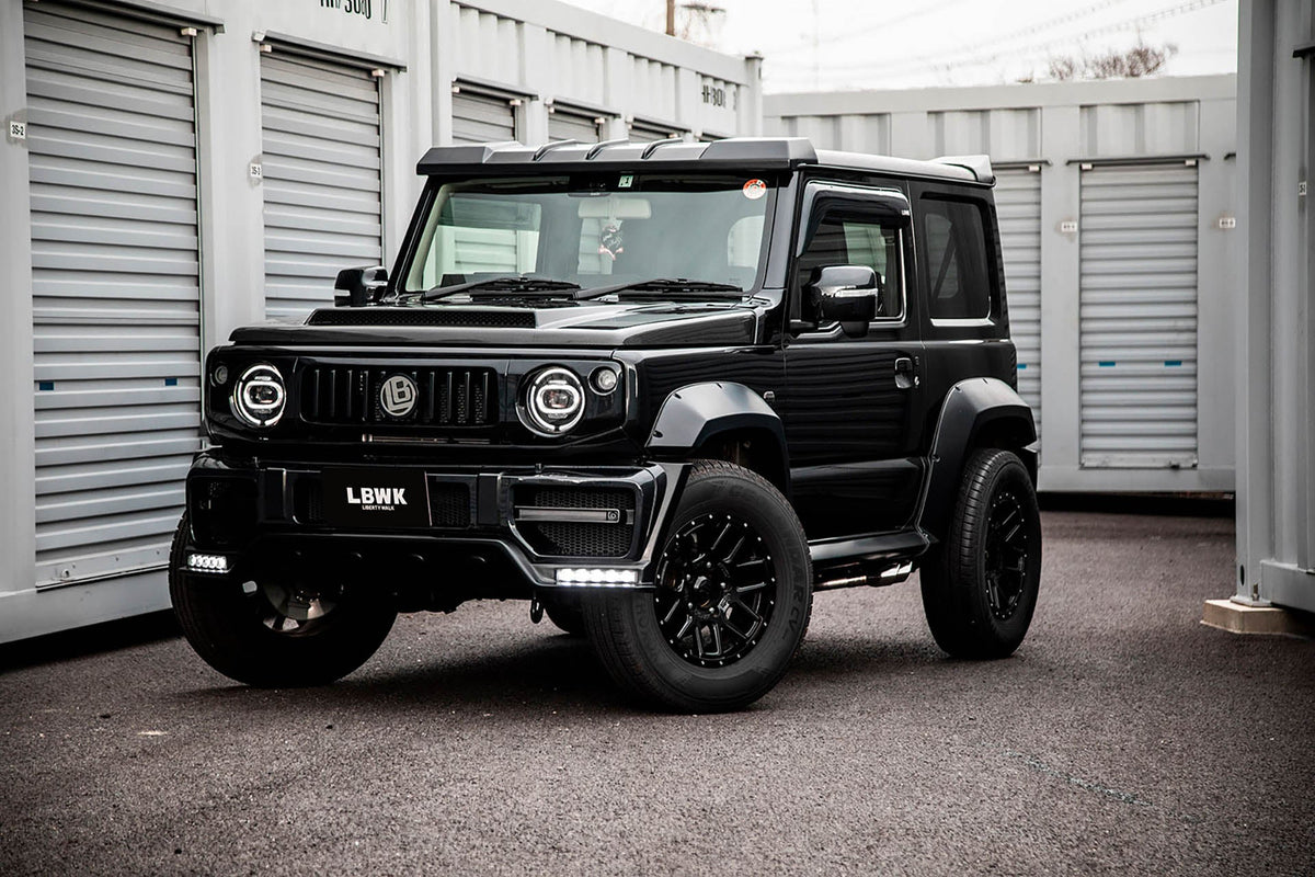 Suzuki Jimny (JB64/JB74) – bodykit widebody LB-Nation Type 2 Premium maska carbon FRP + carbon Liberty Walk – zdjęcie 16