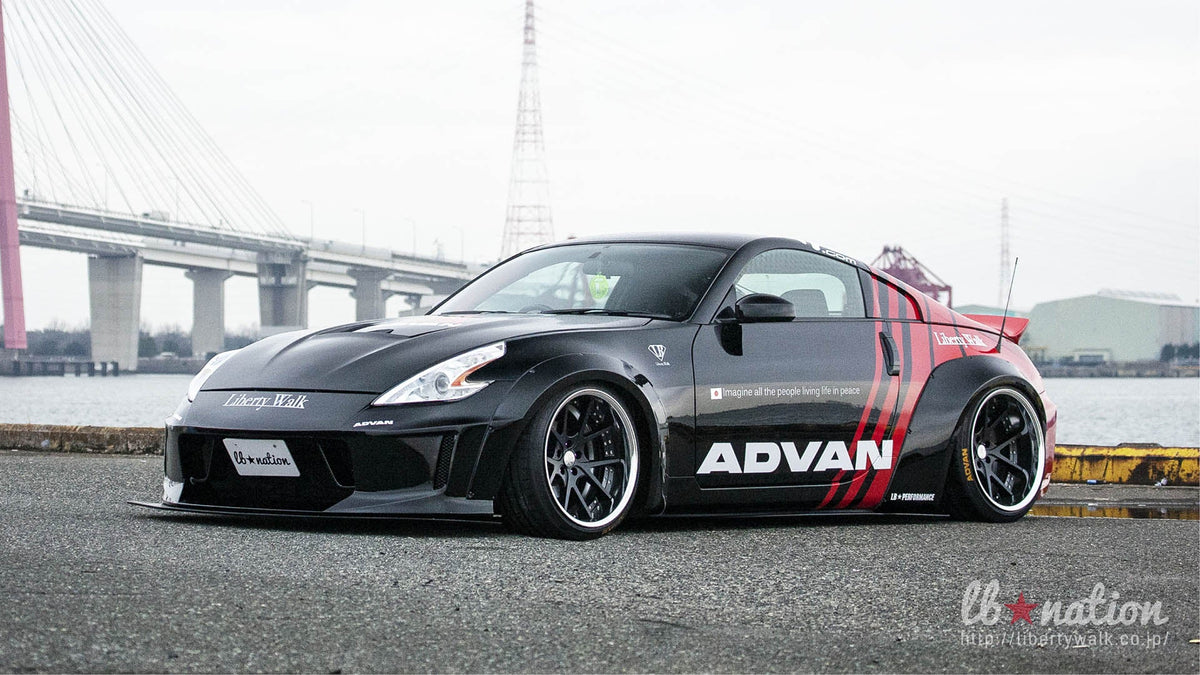 Nissan 350Z (Z33) – bodykit widebody LB-Nation konwersja na 370Z Liberty Walk – zdjęcie 6