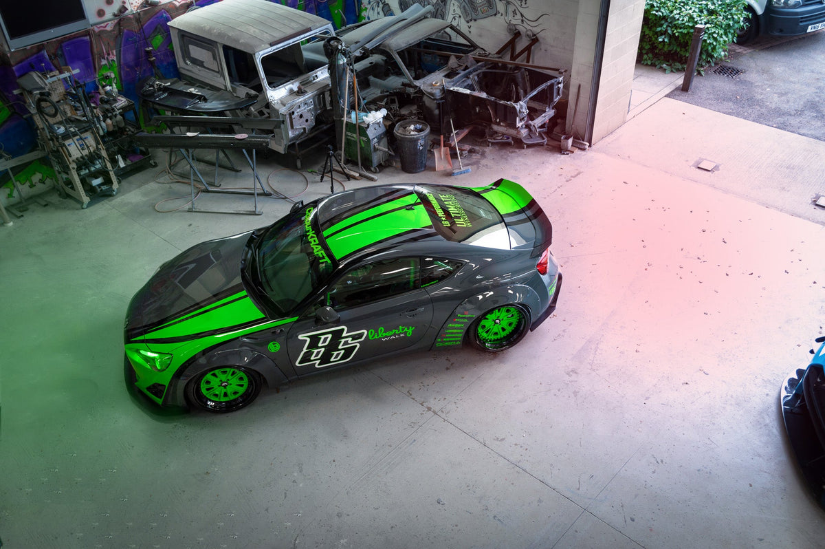 Toyota GT86 (ZN6, do 2015) – bodykit widebody LB-Nation V2 Lip Type Ducktail FRP Liberty Walk – zdjęcie 8