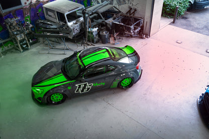 Toyota GT86 (ZN6, do 2015) – bodykit widebody LB-Nation V2 Lip Type Ducktail FRP Liberty Walk – zdjęcie 8
