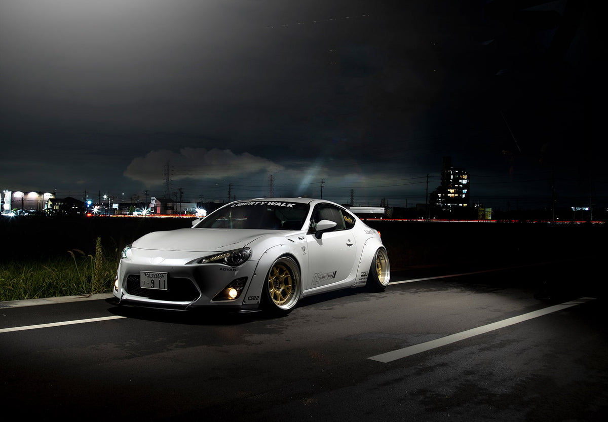 Toyota GT86 (ZN6, do 2015) – bodykit widebody LB-Nation V1 Lip Type GT Wing FRP Liberty Walk – zdjęcie 1