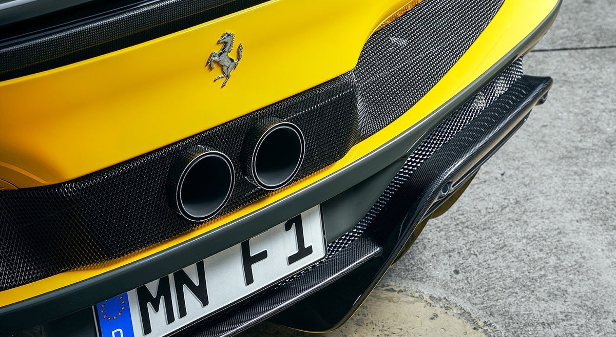 NOVITEC Końcówki wydechu carbon, stal nierdzewna – Ferrari 296 – zdjęcie 2
