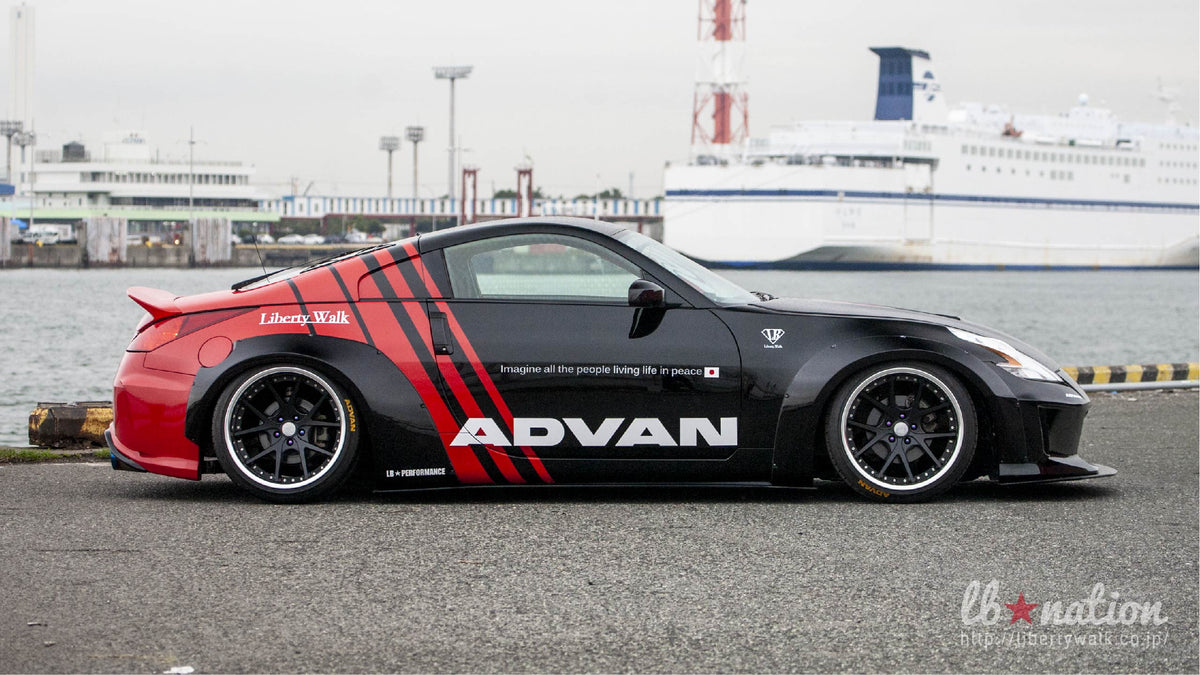 Nissan 350Z (Z33) – bodykit widebody LB-Nation konwersja na 370Z Liberty Walk – zdjęcie 7