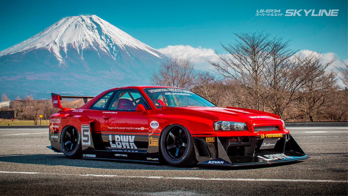 Nissan Skyline R34 (ER34) – bodykit widebody LB-Super Silhouette Liberty Walk – zdjęcie 1