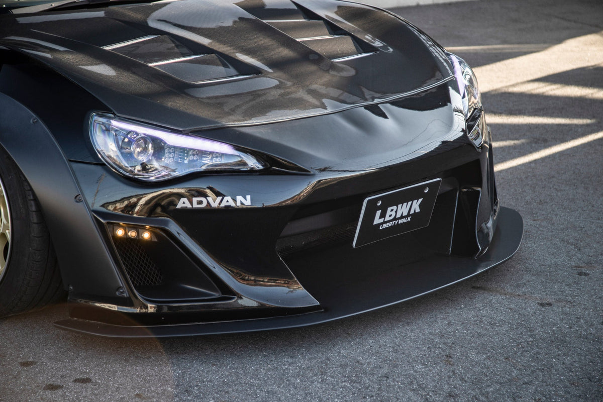 Toyota GT86 / Subaru BRZ (ZN6/ZC6) – bodykit widebody LB-Nation V1 Bumper Type GT Wing FRP Liberty Walk – zdjęcie 3