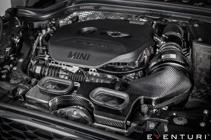 Eventuri Układ dolotowy MINI Cooper S / JCW (LCI) – wersja plastikowa z karbonowym scoopem – EVE-F56-LCI-PL-INT - zdjęcie 3