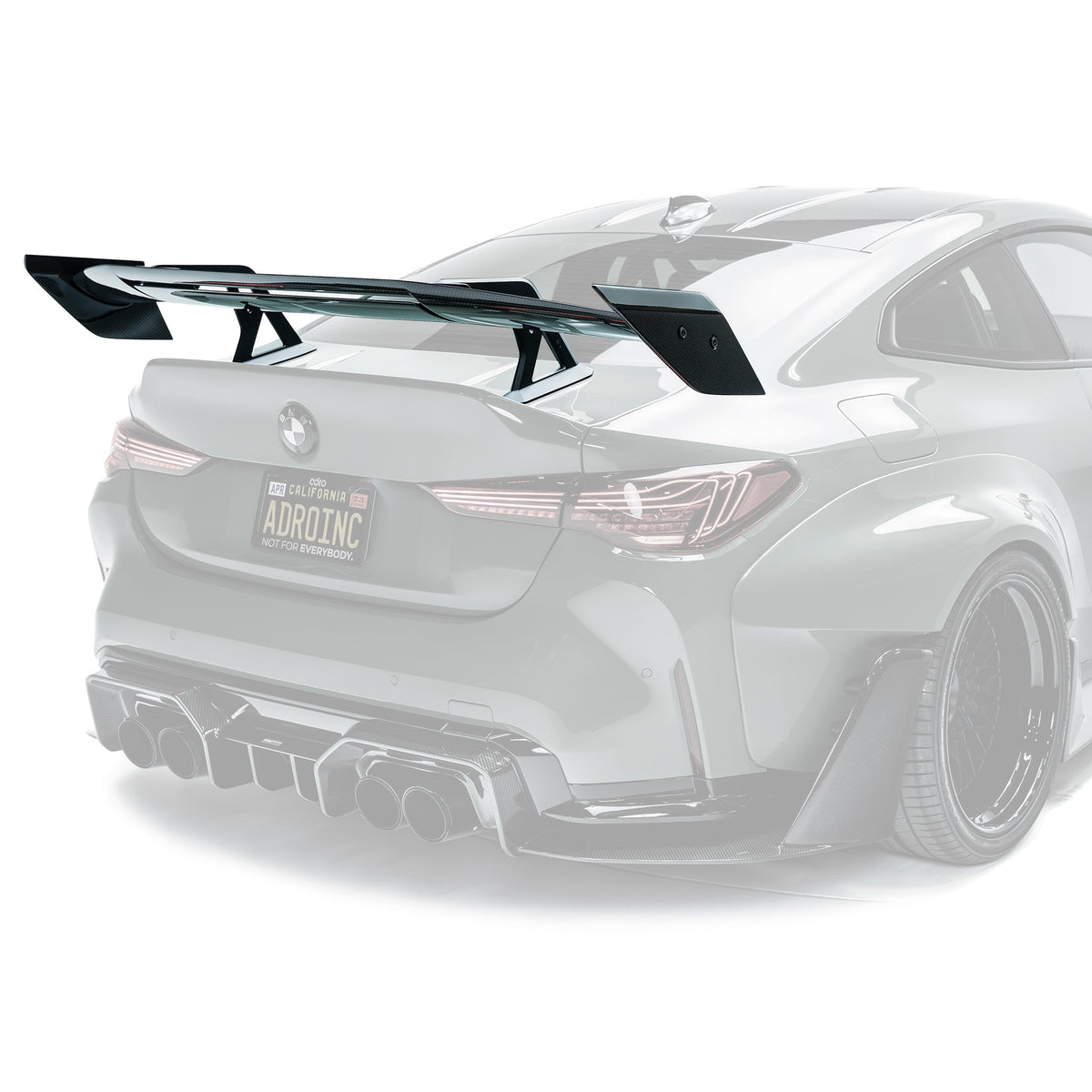 BMW G82 M4 – skrzydło Swan Neck AT-R3 z płaskimi końcówkami carbon pre-preg ADRO