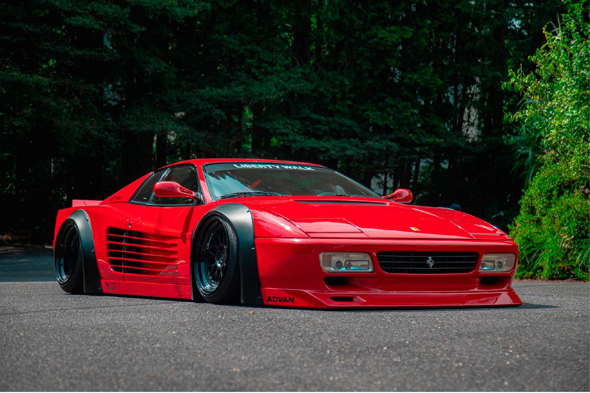Ferrari 512 TR (Testarossa) – bodykit widebody LB-WORKS wymienne błotniki FRP Liberty Walk – zdjęcie 1