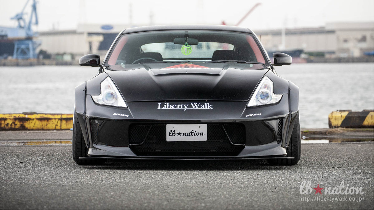Nissan 350Z (Z33) – bodykit widebody LB-Nation konwersja na 370Z Liberty Walk – zdjęcie 9