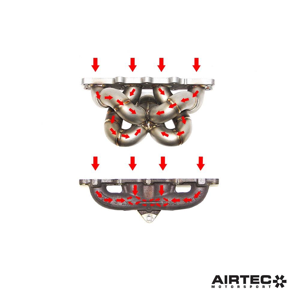 AIRTEC Motorsport Rurowy kolektor wydechowy do Ford Fiesta Mk7 ST 180 (4)