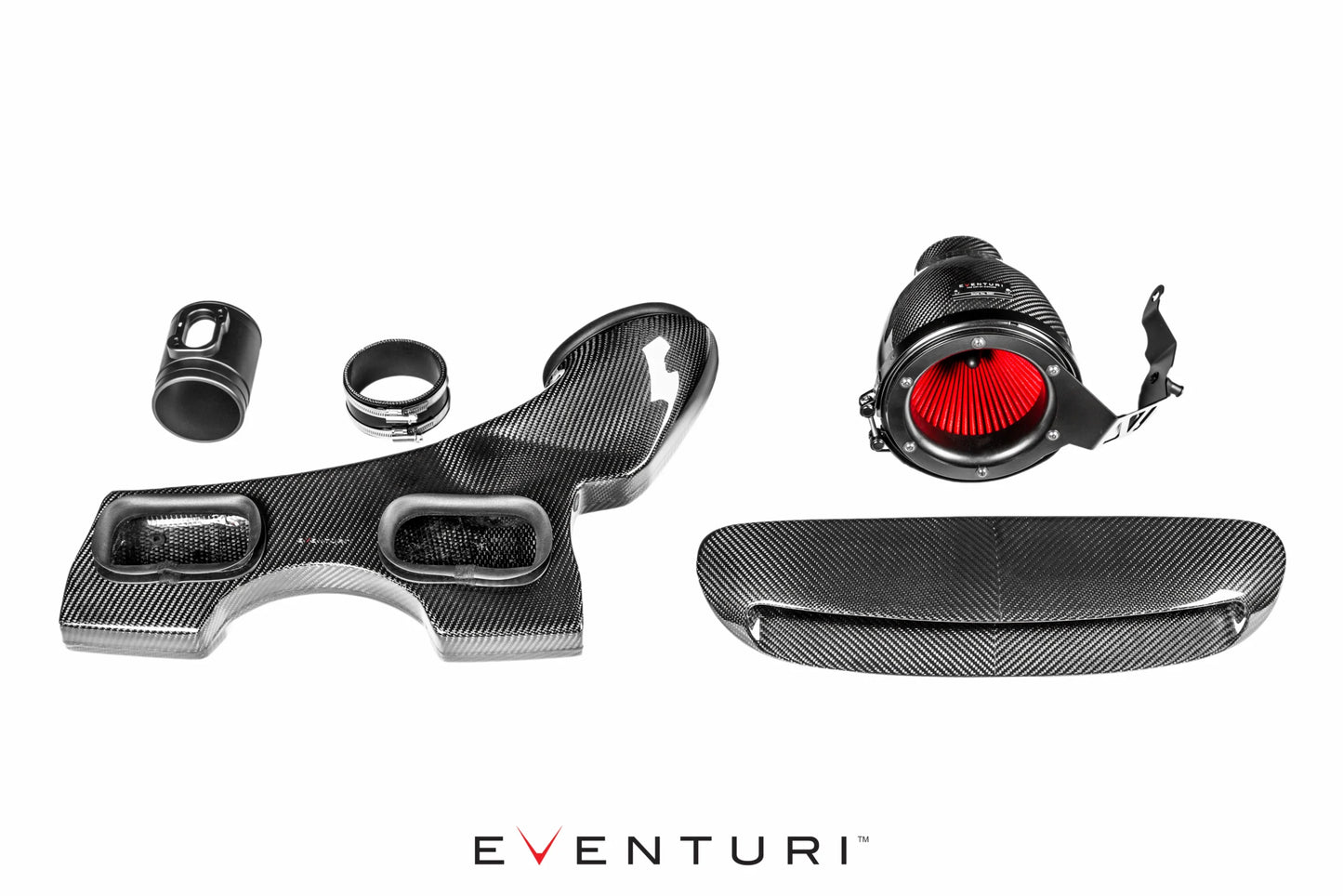 Eventuri Układ dolotowy MINI Cooper S / JCW (Pre-LCI) – wersja plastikowa z karbonowym scoopem – EVE-F56-PL-INT EVE-F56-PL-INT