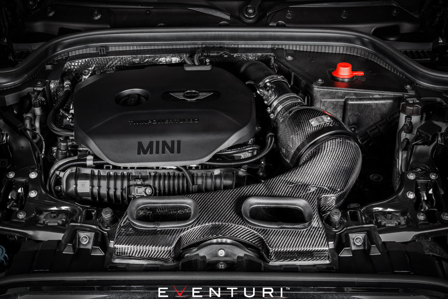 Eventuri Intake System MINI Cooper S / JCW (Pre-LCI) – Plastic Version with Carbon Scoop – EVE-F56-PL-INT