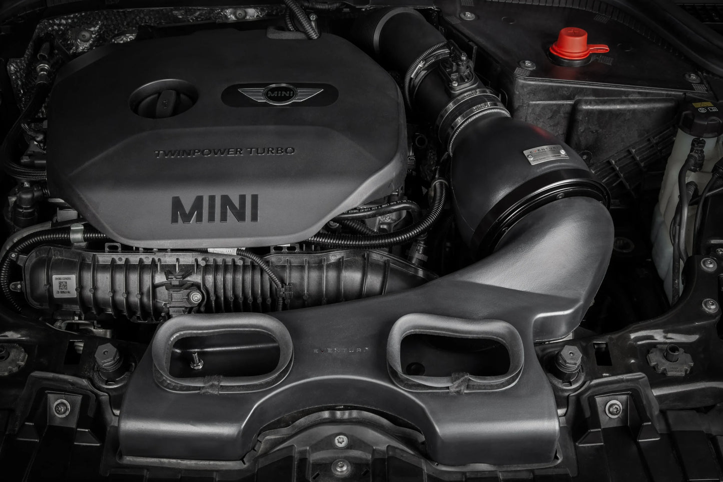 Eventuri Układ dolotowy MINI Cooper S / JCW (LCI) – wersja plastikowa z karbonowym scoopem – EVE-F56-LCI-PL-INT - zdjęcie 5