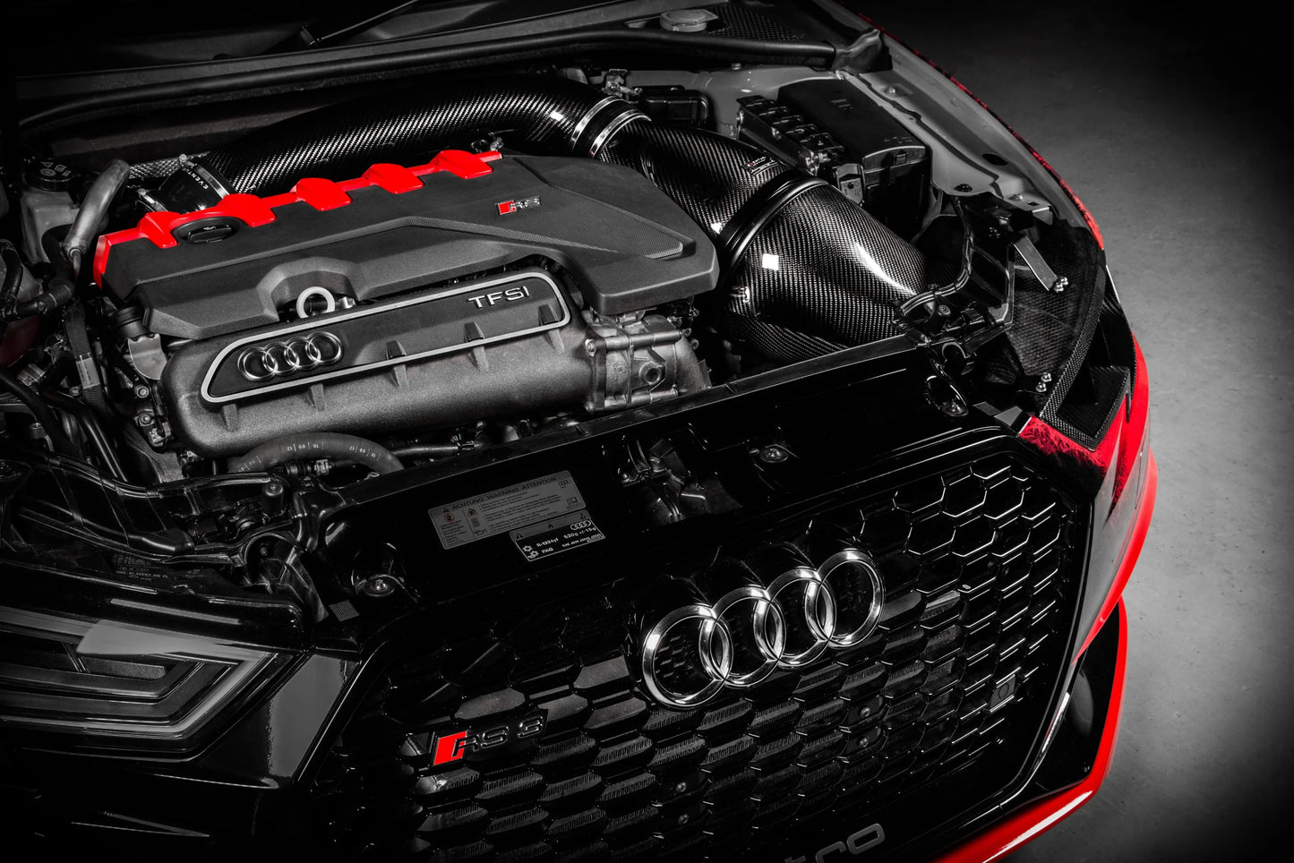 Eventuri Air Duct for Audi RS3 8V, TT 8S Headlights for Stage 3 System - EVE-ST38V8S-CF-HDP