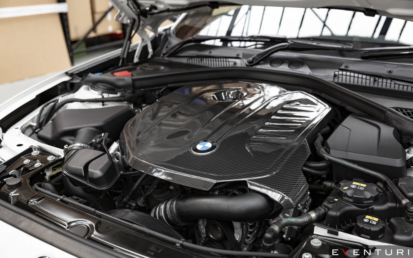 Eventuri Osłona silnika BMW B58 (M140i, M240i, M340i, M440i - Seria F) - EVE-B58F-CF-ENG