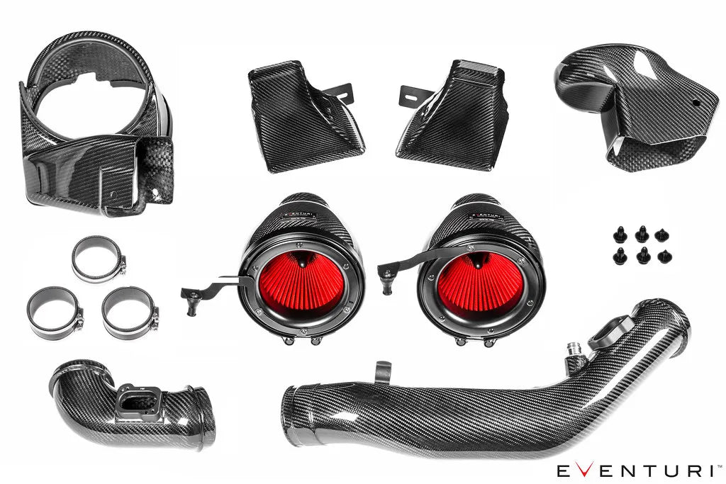 Eventuri Intake System with Sealed Air Ducts BMW M3 F80, M4 F82/83 - EVE-F8XMV2-CF-INT
