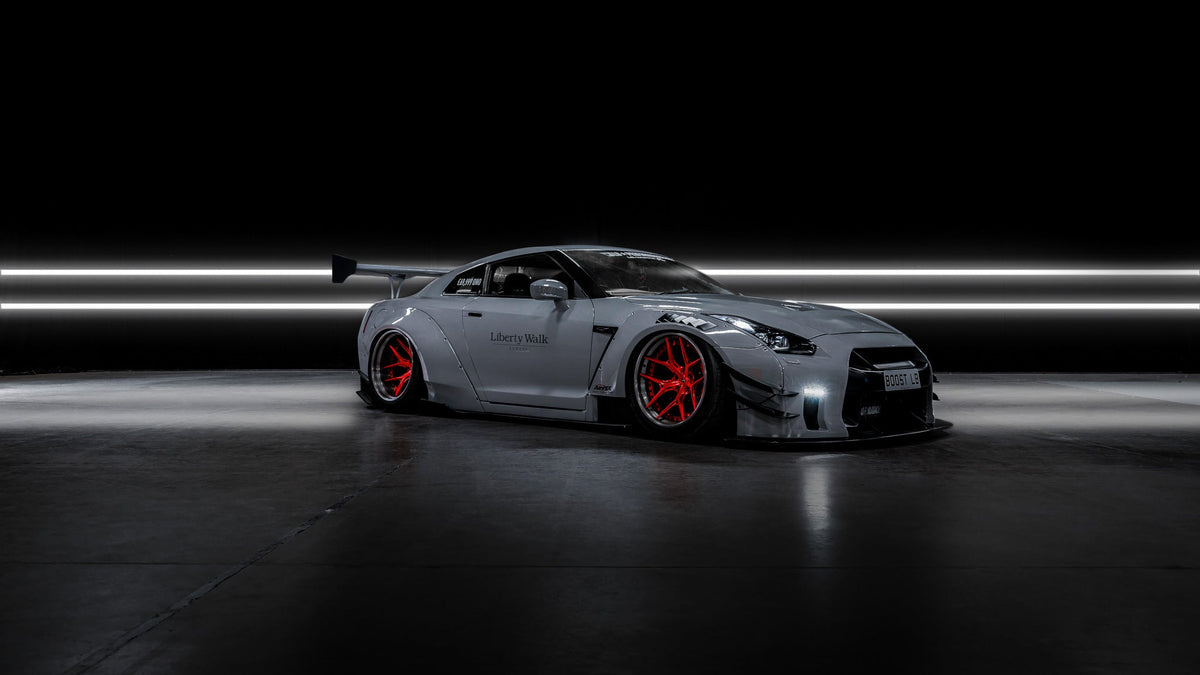 Nissan GT-R R35 – bodykit widebody LB-WORKS Type 2 do 2016 FRP Liberty Walk – zdjęcie 3