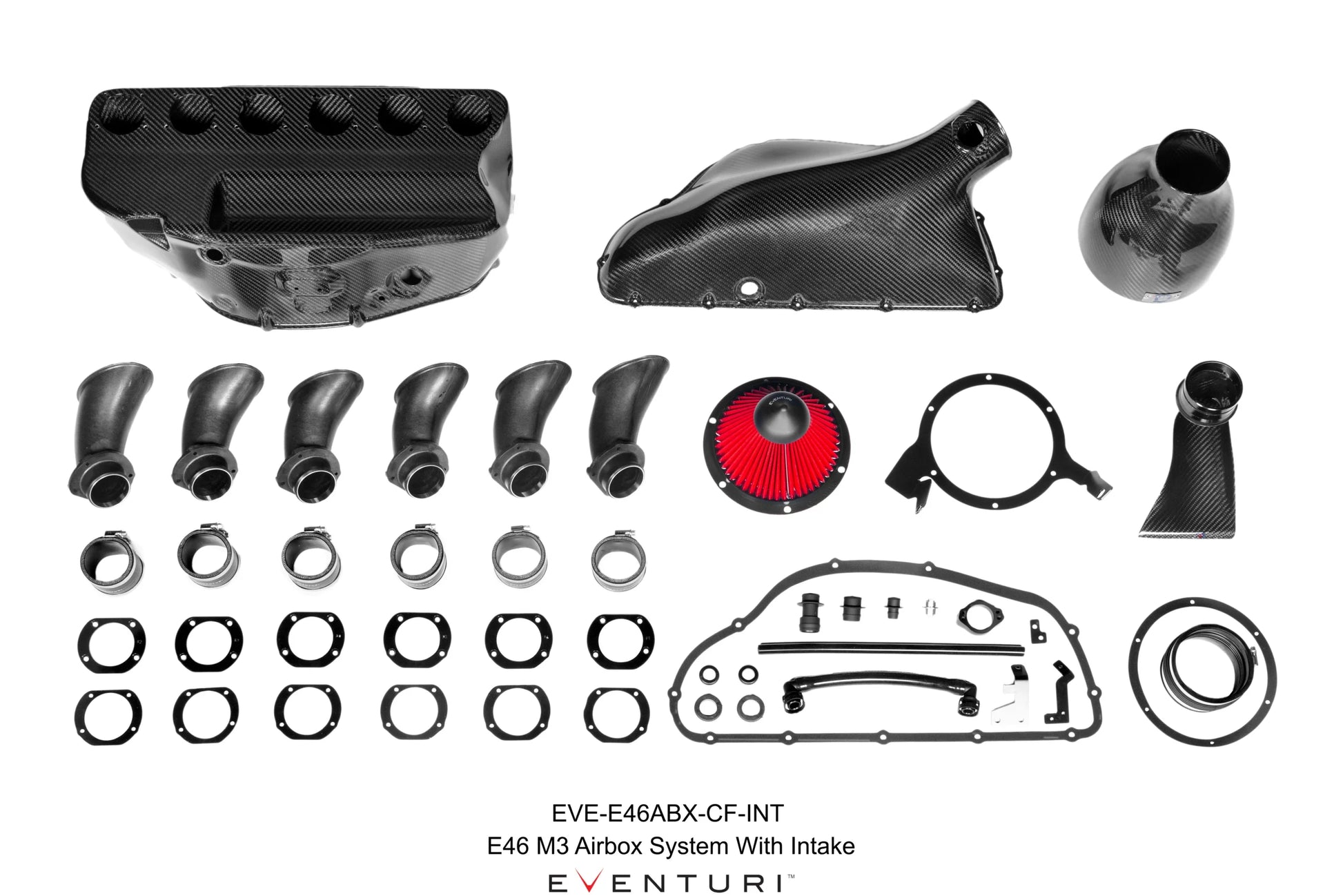 Eventuri Hybrydowy Airbox BMW E46 M3 - EVE-E46ABX-CF-INT - zdjęcie 2