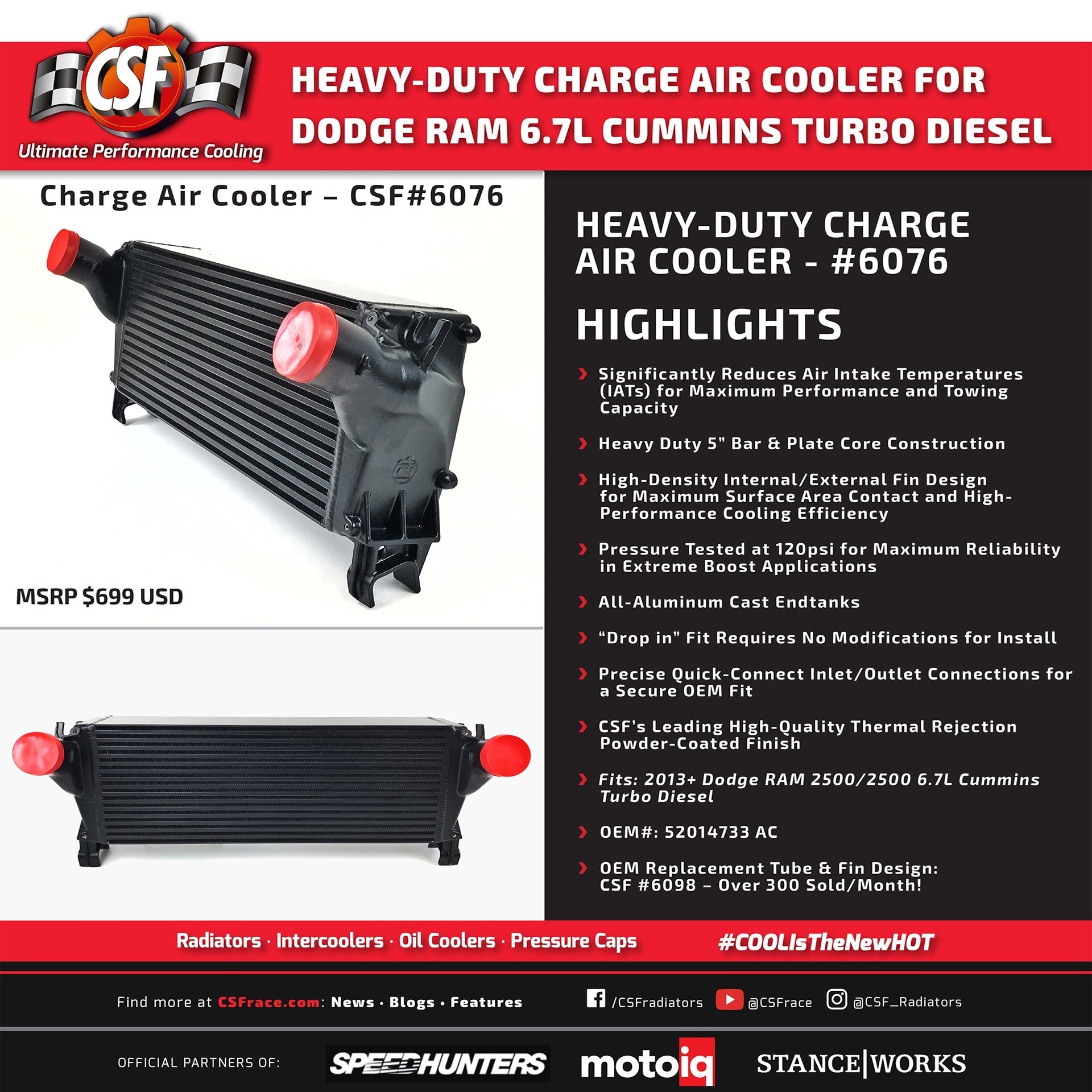 CSF Intercooler RAM 2500, 3500 - zdjęcie 4