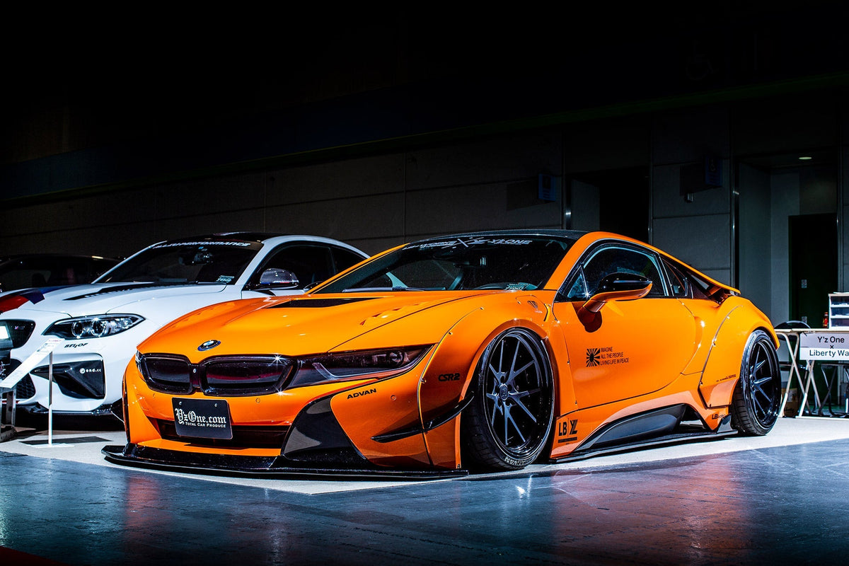 BMW i8 (I12) – bodykit widebody LB-WORKS V2 FRP Liberty Walk – zdjęcie 11