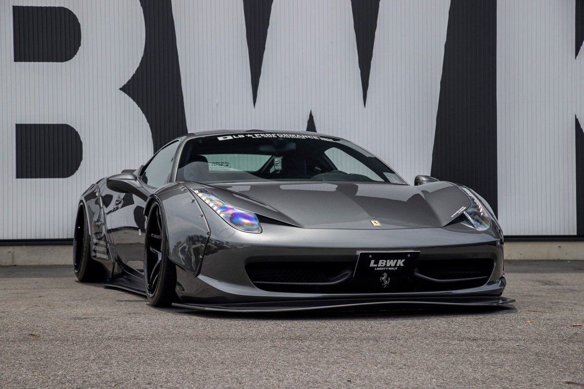 Ferrari 458 – bodykit widebody LB-WORKS Lip Spoiler carbon Liberty Walk – zdjęcie 1