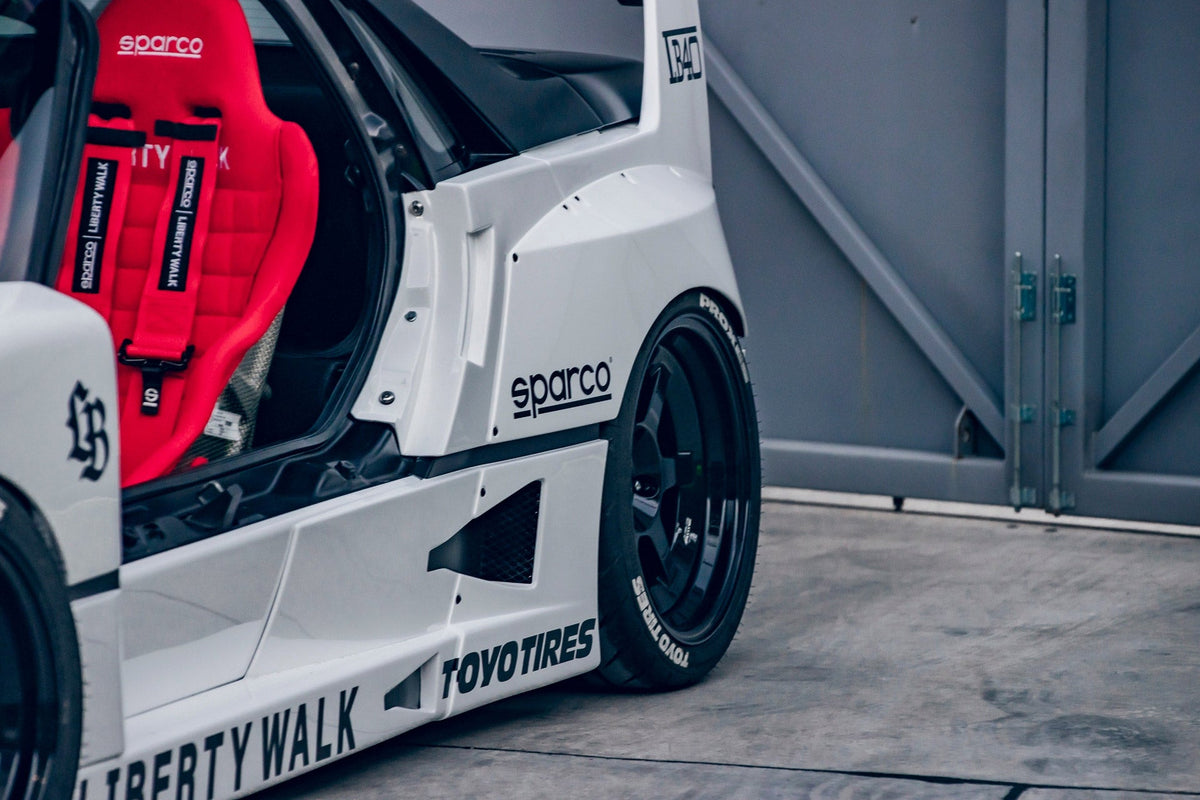 Autozam AZ-1 – bodykit widebody LB-WORKS FRP + dry carbon Liberty Walk – zdjęcie 10