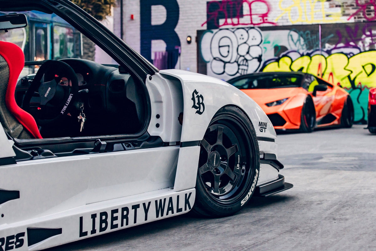 Autozam AZ-1 – bodykit widebody LB-WORKS FRP + dry carbon Liberty Walk – zdjęcie 16