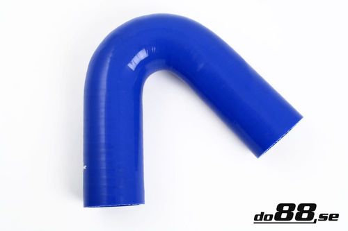 Wąż silikonowy kolanko do88 Niebieski B135G108