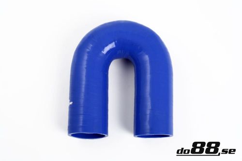 Wąż silikonowy kolanko do88 Niebieski B180G54