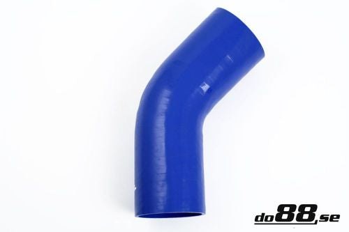 Wąż silikonowy kolanko do88 Niebieski B45G102