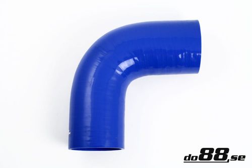 Wąż silikonowy kolanko do88 Niebieski B90G108