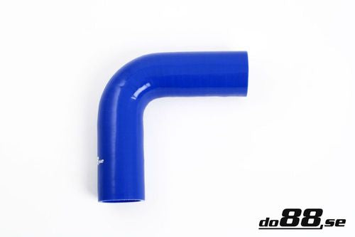 Wąż silikonowy kolanko do88 Niebieski B90G30